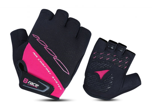 GUANTI B-RACE BUMP GEL NERO/FUXIA