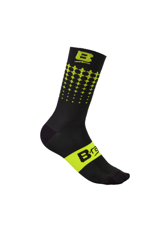 CALZE B-RACE SOFT AIR PLUS NERO/GIALLO 40-43 M