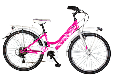 City Bike Velomarche Red Moon City Lady 24